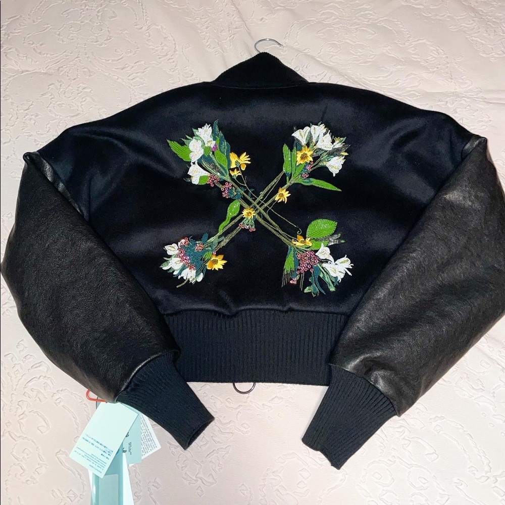 Brand new off white bomber jacket